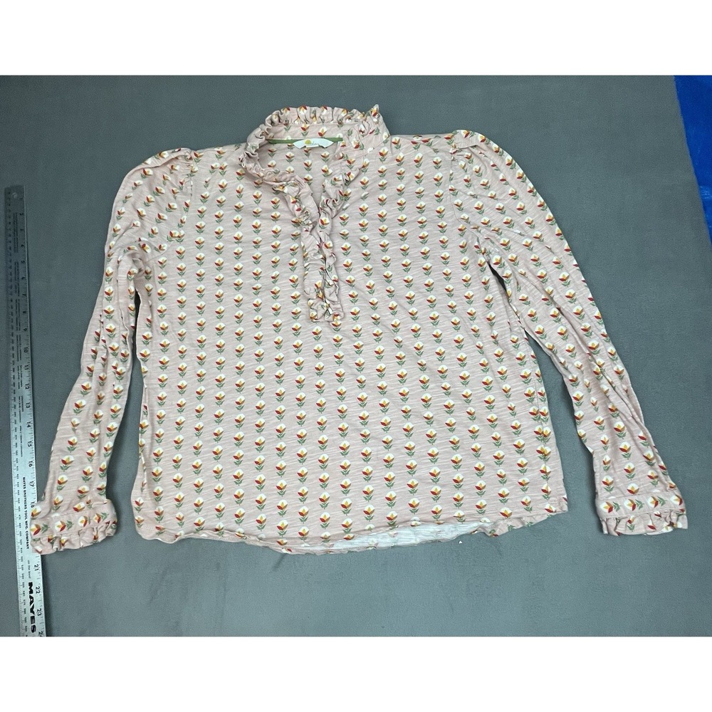 Boden Blouse Girls‎ 10 Floral AOP Lightweight Whimsical Little House Prairie